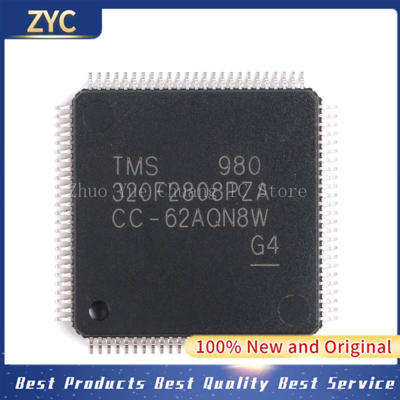 

10PCS/LOT TMS320F2808PZA 320F2808PZA LQFP100 100% New Originlal IC chip