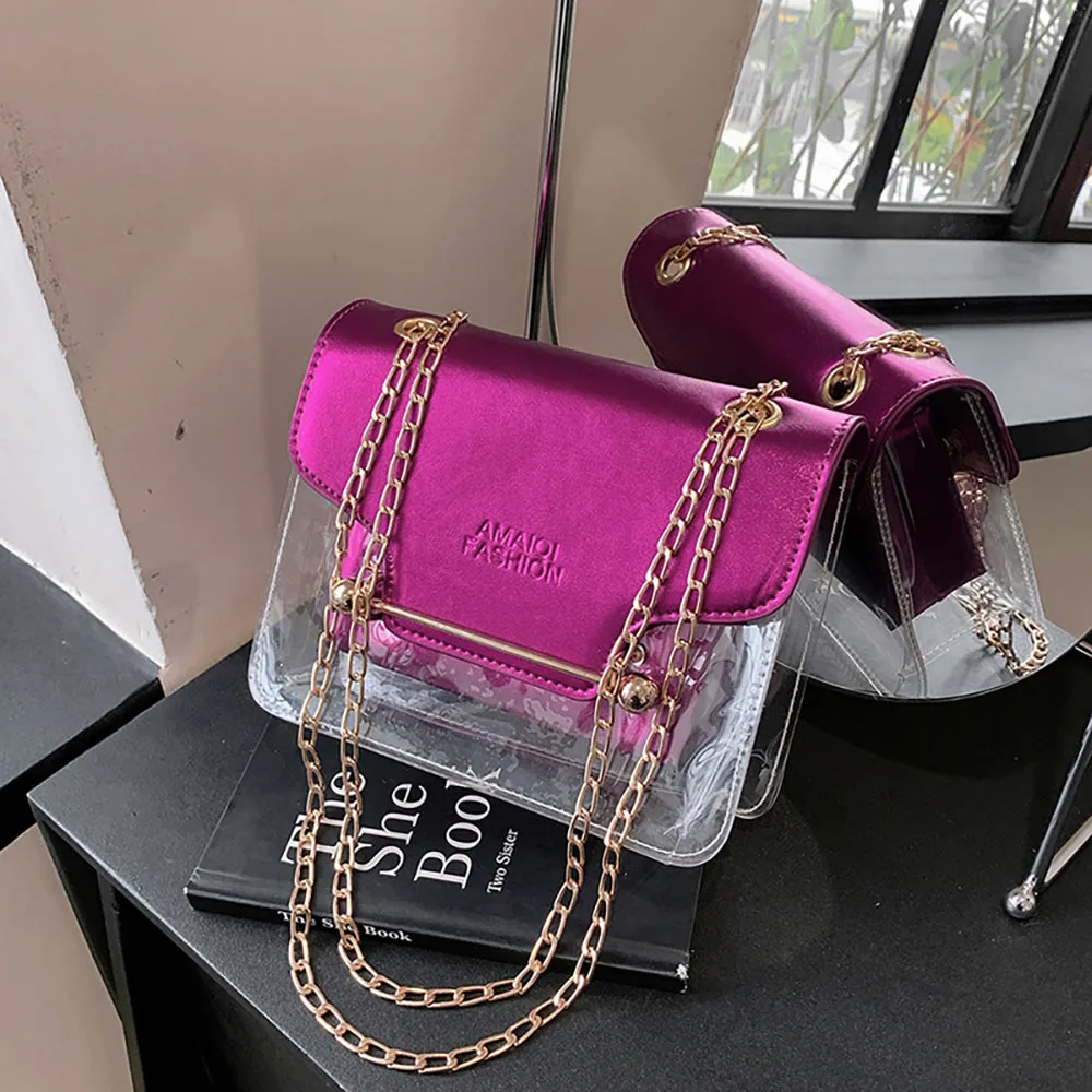 Роскошная дизайнерская женская сумка через плечо миниатюрный модный прозрачный