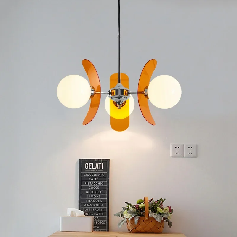 Скандинавские средние древние акриловые бобы подвесной светильник для гостиной