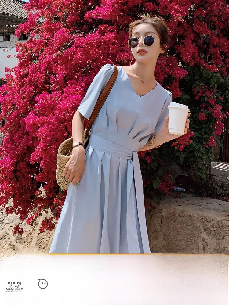 Платье Другой Лето Однотонное