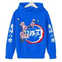 2022 new harajuku anime devil killer boys pullover girls hoodie 4 14 year old childrens anime sports hoodie