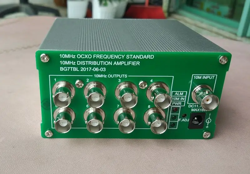 

Free shipping by BG7TBL 10MHz Distribution amplifier frequency standard 8 port output