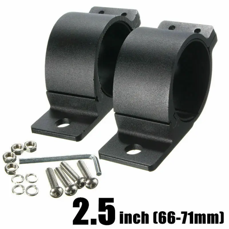 

Universal LED Light Bar Lamp Mounting Bracket 2.5" 66MM Off Road UAZ UTV ATV Spotlight Work HID LED