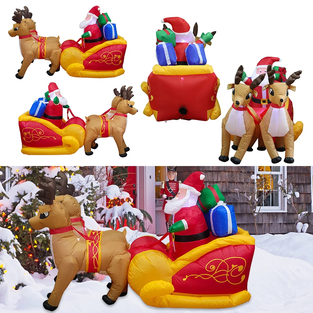 

Лось тянущиеся сани Рождественская надувная праздничная атмосфера Рождественская надувная игрушка сцена планировка для торговых центров ...