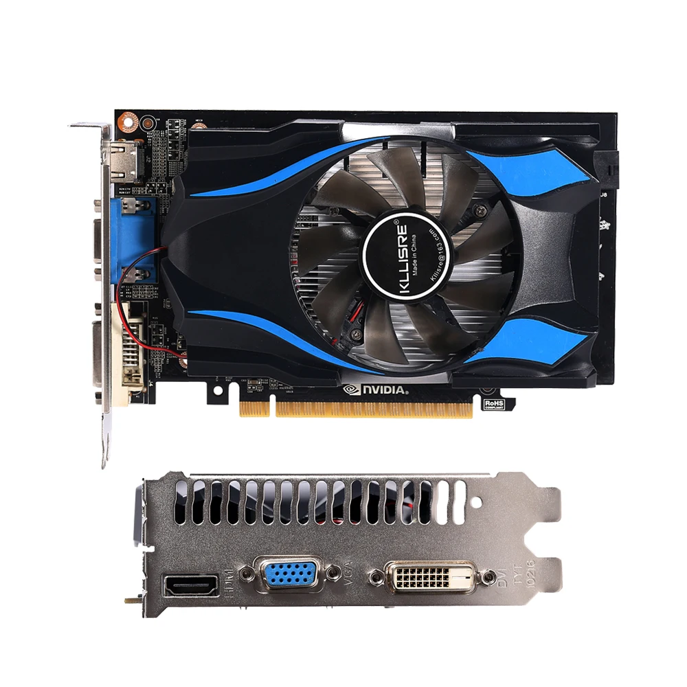 Kllisre Graphics Card GPU R7 350 2GB GDDR5 128Bit Independent Game PC Desktop PCI Express 2.0 R7-350 for ATI Radeon |