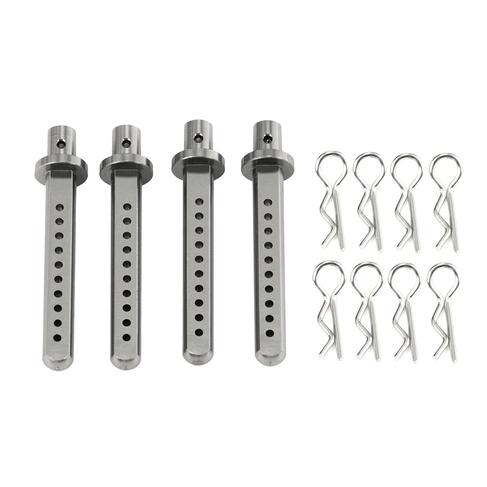 

4PCS Aluminum Body Post Mounts Car Shell Fixing Column Part Model Accessories for 1/10 RC Crawler Axial SCX10