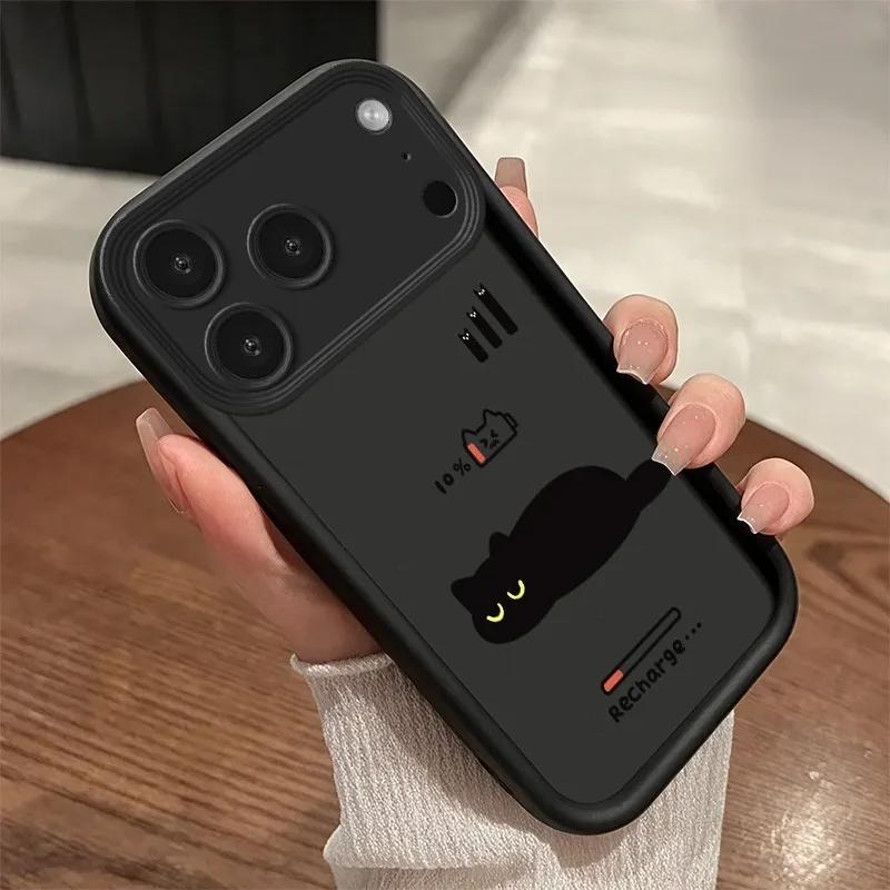 Фото Чехол для телефона Lazing Cat для iPhone 18 17 Air 16 15 14 Pro Max Plus 13 12 Mini 8 7 X Xs, мягкая задняя крышка из ТПУ, разноцветный №1