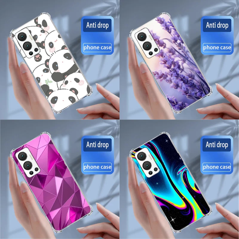 For Cases infinix Hot 12/X6817 Cover Soft Silicone transparent TPU Phone Case Coque Capa Bumper