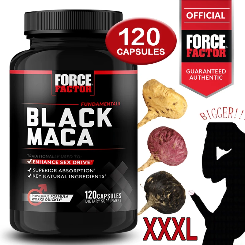 

Black Maca Root Capsules - Aids In Energy and Strength, Performance, Vitality, Optimal Absorption and Maximum Effects