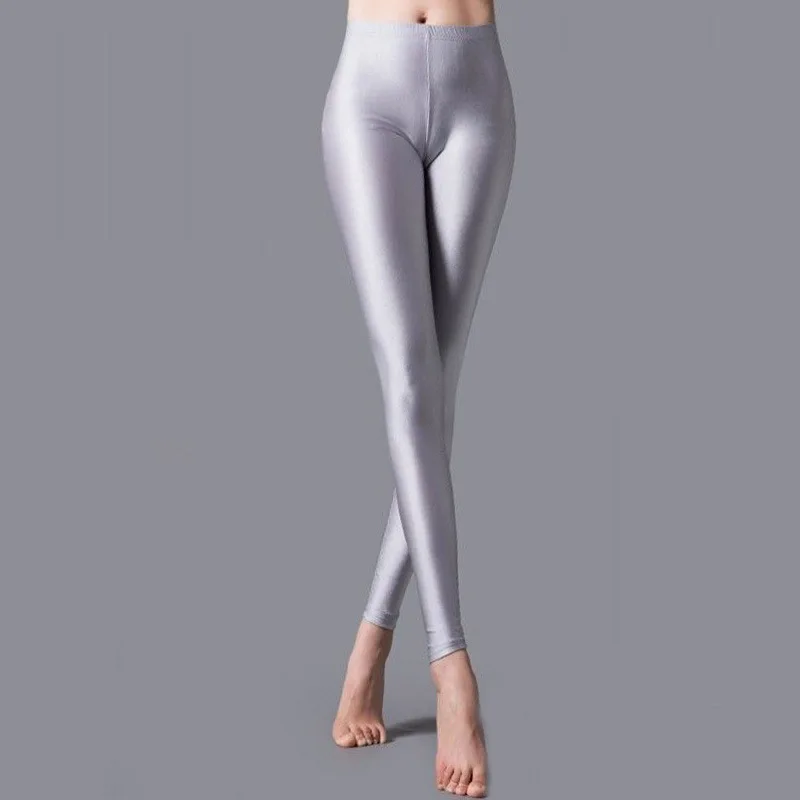 Сексуальные джеггинсы с эффектом пуш-ап блестящие женские спортивные Леггинсы