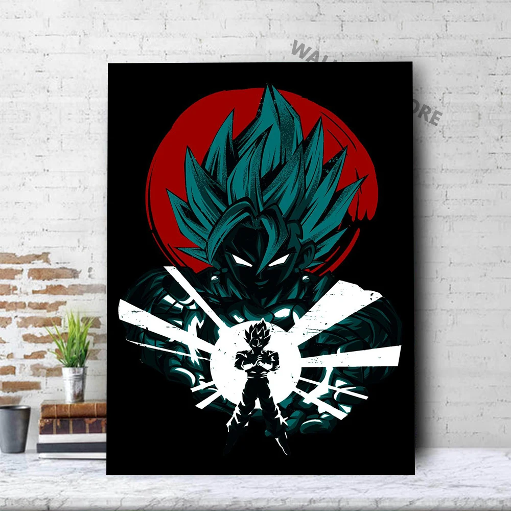 

Goku Print Poster HD Dragon Ball Anime Modern Canvas Painting Art Pictures Wall Decor Modular For Dorm Living Room Decoration