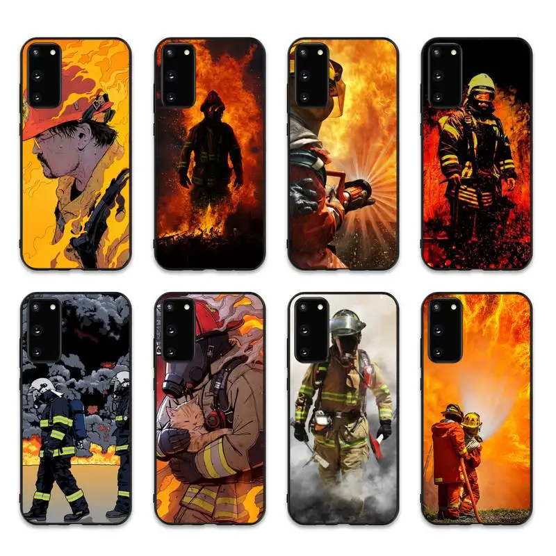 

Firefighter Heroes Fireman Phone Case For Samsung S 20 21 22 23 plus Ultra for Redmi Note 8 9 10 11 for Huawei Y 5 6 9