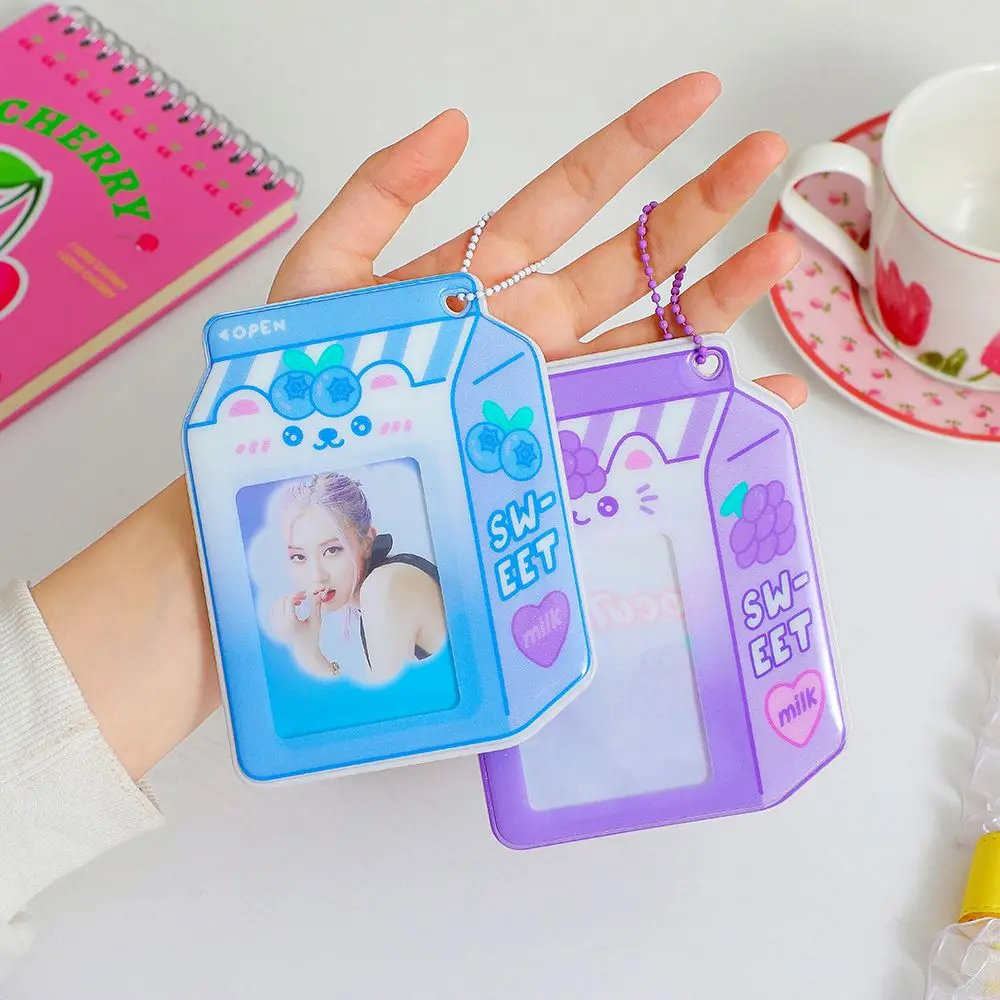 

Protector Case Girls With Pendant Bank Card 3 Inch Milk Bottle Card Holder Card Case Credit ID Card Bag Bus Card Cover