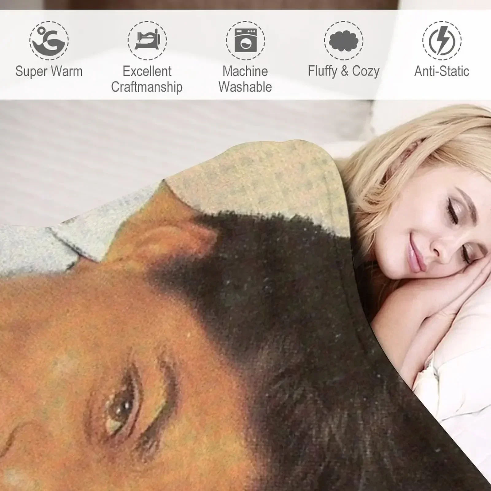 Vosukh khan Throw Blanket Тонкое утяжеленное одеяло для малышей Furrys Blankets