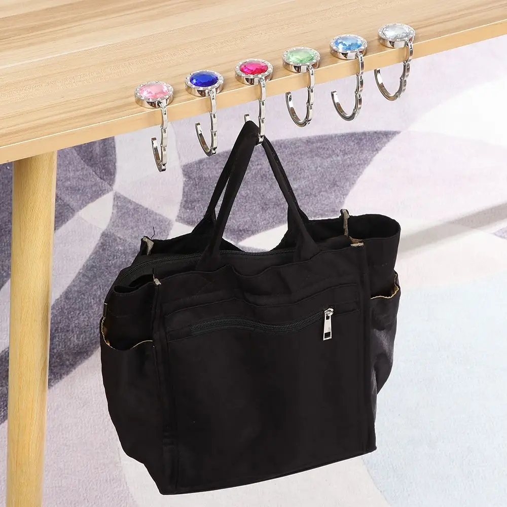 

Travel Table Clasp Metal Table Hanger Folding Bag Holder Handbag Hanger Purse Hook