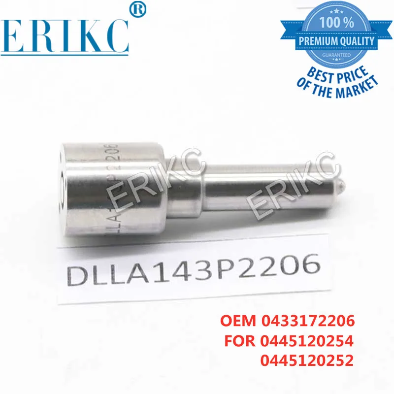 

ERIKC DLLA143P2206 Diesel Oil Burner Nozzle 0 433 172 206 Assembly DLLA 143 P 2206 For Cummins 0445120254 0445120252