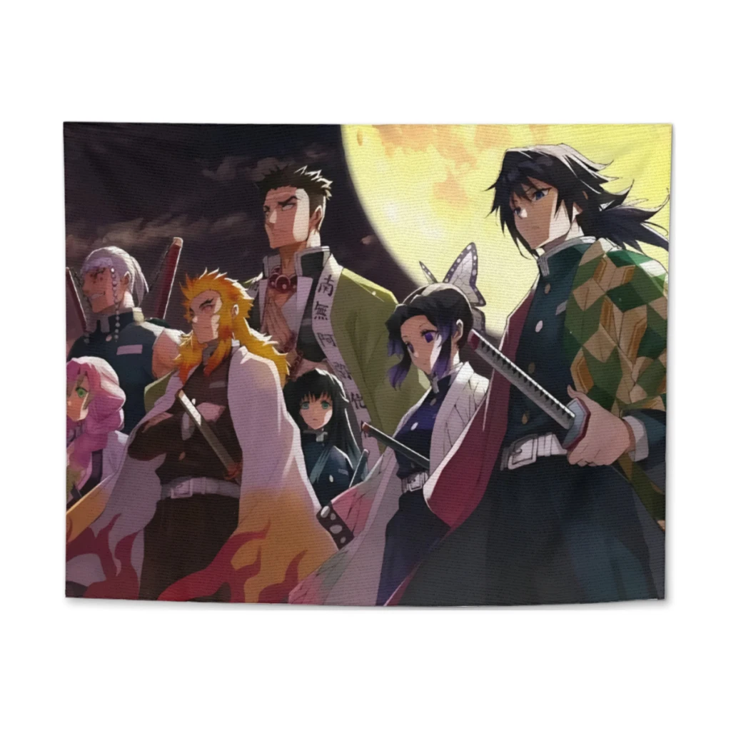 Гобелен No Yaiba с рассекающим демонов киметасу домашнее украшение эстетичный