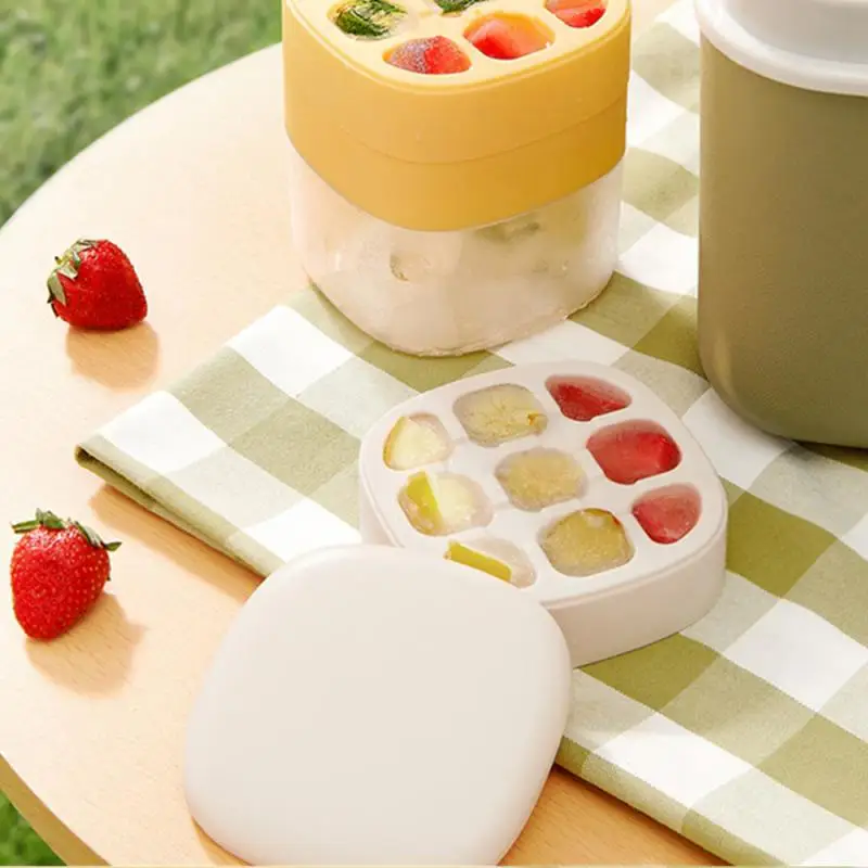 

Ivory White Ice Storage Box Easy To Clean Flexible Placement Ice Tray Ice Mold Banana Yellow Release In One Second Silica Gel