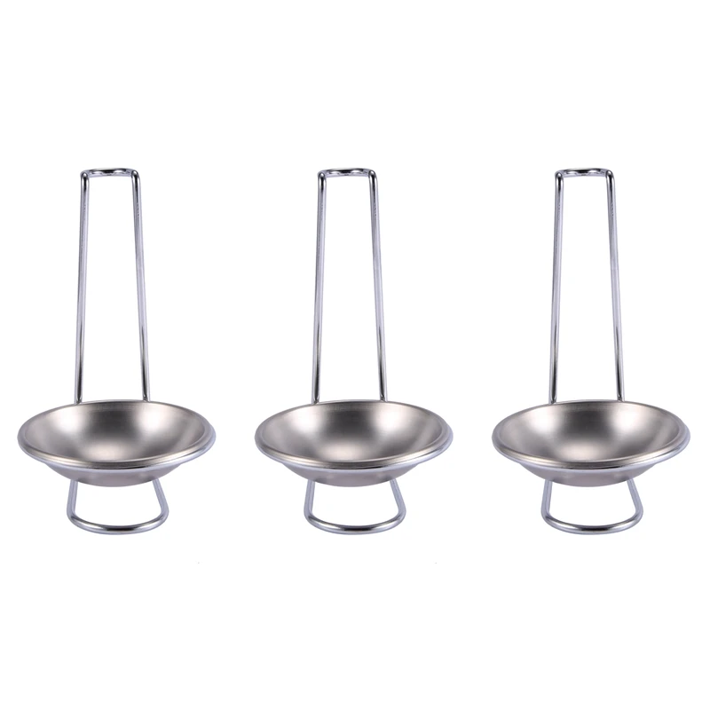 

Hot SV-3X Stainless Steel Spoon Rest Holder,Long Handle Vertical Saving Soup Ladles Holders Ladle Rest Soup Ladle Holder