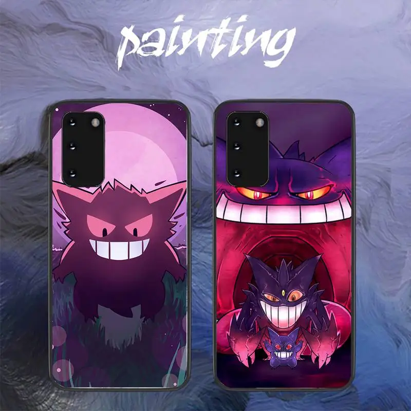 

BANDAI Gengar Pokemon Phone Case for Samsung S10 21 20 9 8 plus lite S20 UlTRA 7edge