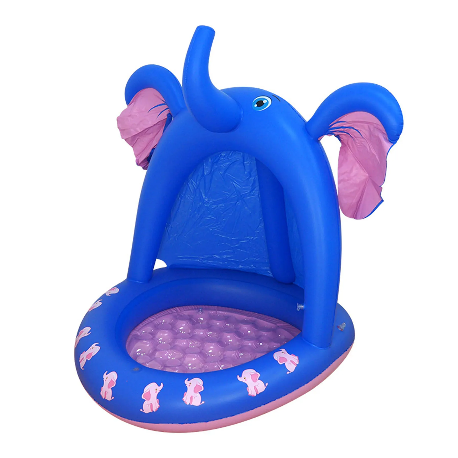 

Elephant Inflatable Fountain Baby Swimming Pool Baby Pool Sprinkler Inflatable Kiddie Pool for Toddlers with Canopy Splash