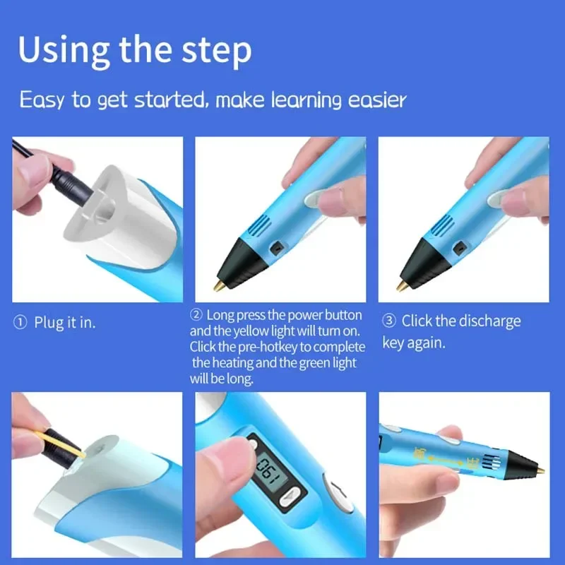 Рождественский подарок на день рождения 3d-ручки для девочек 3d-ручка рисования с