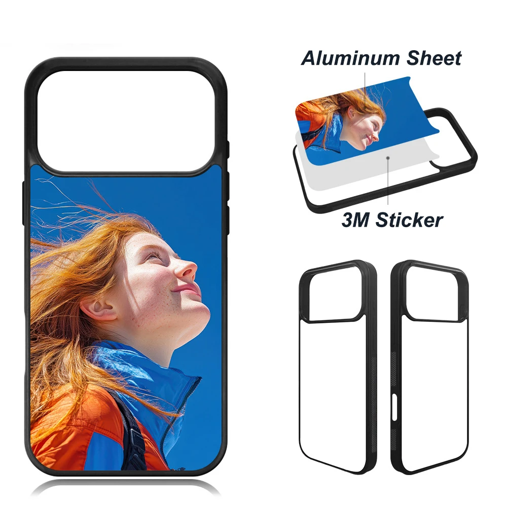 Фото Для iPhone 17 Pro Max 17Air 2D сублимационный чехол из ТПУ для телефона противоударный мягкий чехол с пустым алюминиевым листом 10 шт./лот №2