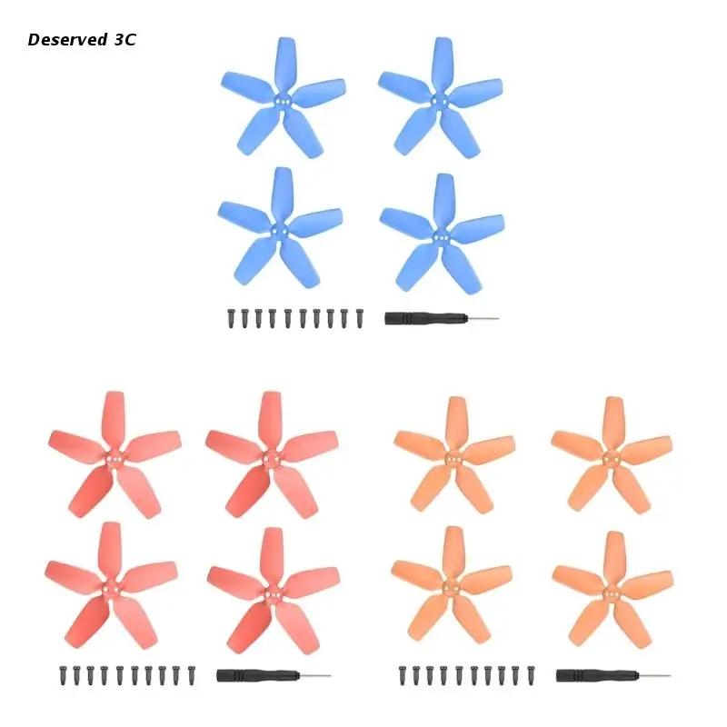 

R9CB 2 пары цветных лопастей для пропеллера, подходит для Avata, цветные Лопасти пропеллера