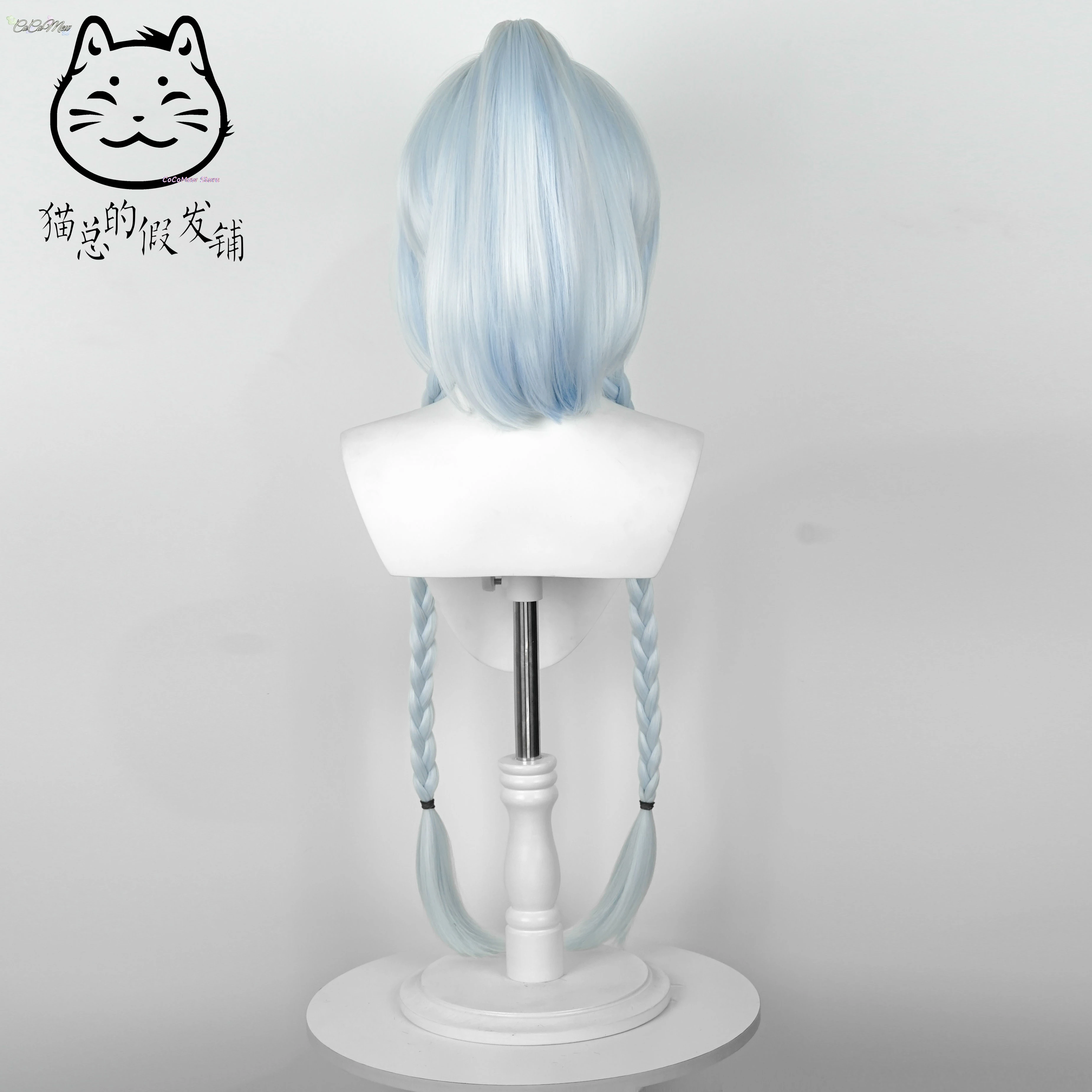 Muinaa Косплей Аниме Genshin Impact Костюм на Хэллоуин Синий парик Костюмы для взрослых