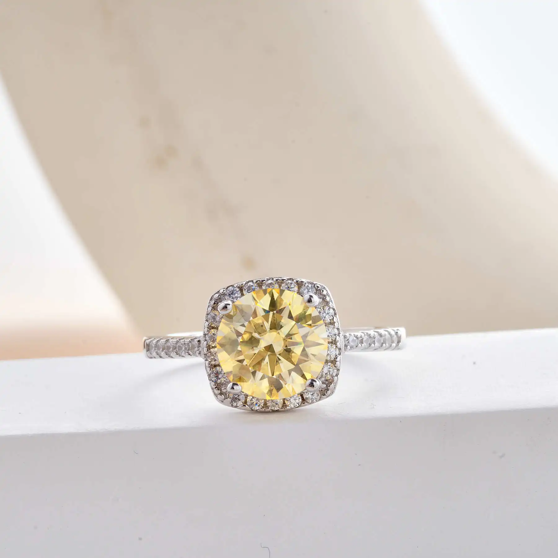 BagueRingen стерлинговое серебро 925 пробы цвет D 1-3 карата кольцо с муассанитом