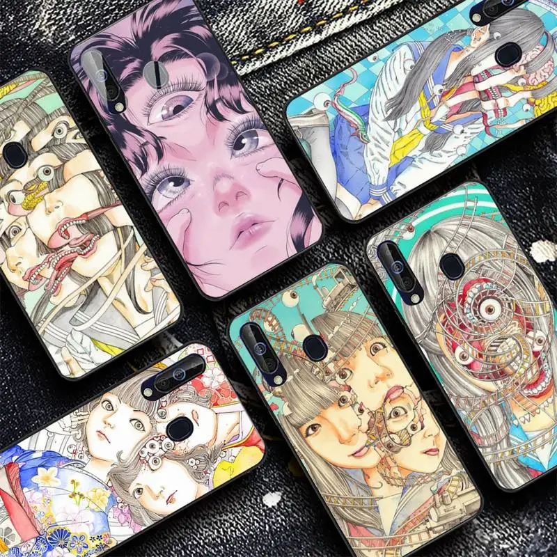 

shintaro kago Horror cartoons Phone Case for Samsung A51 01 50 71 21S 70 31 40 30 10 20 S E 11 91 A7 A8 2018