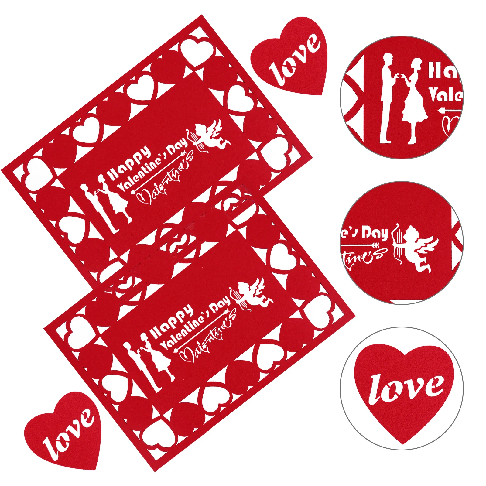 

4pcs Placemats Reusable Coasters Dish Mat Decorative Placemat for Kitchen Home