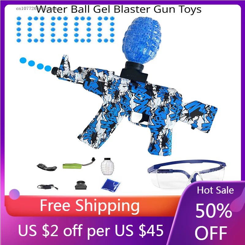 

2023 Electric Water Ball Gel Blaster Gun Toys UZI Submachine Gun Airsoft Toy CS Fighting Outdoor Game for Children Adult Toy Gun