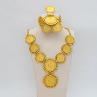 indian wedding fashion gold big flower jewelry pearl diamond set ladies pendant african bead necklace earring bracelet
