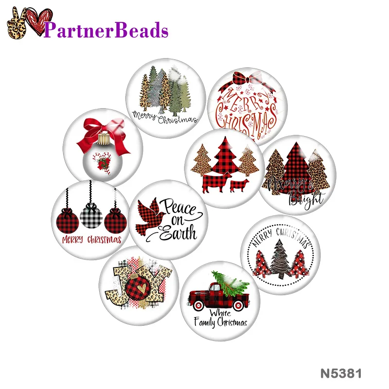 

Christmas tree Image printing metal DIY snap button accessories Fit bag hat Clothes shoes N5381