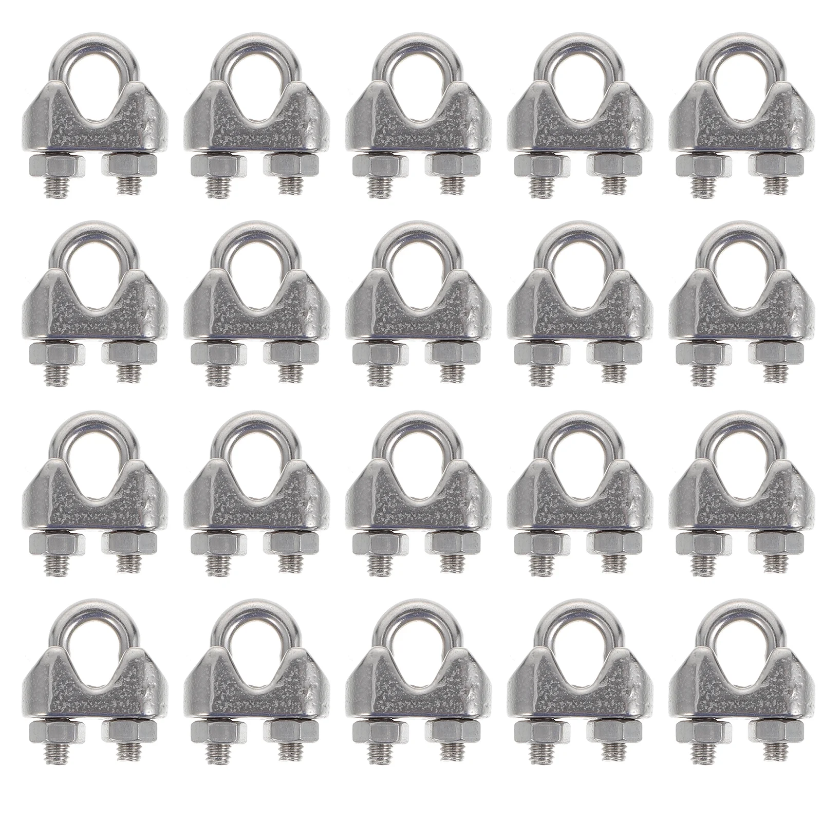 

Wire Rope Cable Steel Clamp Saddle Stainless Clip Fastener Clips Clamps U Bolt Rigging Fasteners Metal Plated Zinc Holder 16