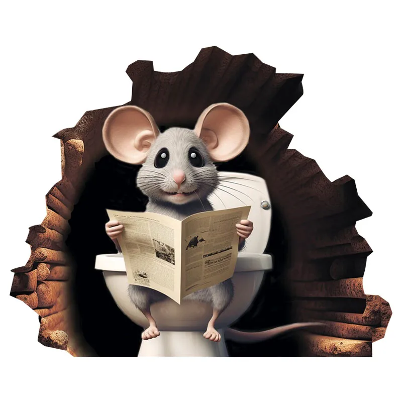 

Мультяшная наклейка на унитаз из ПВХ