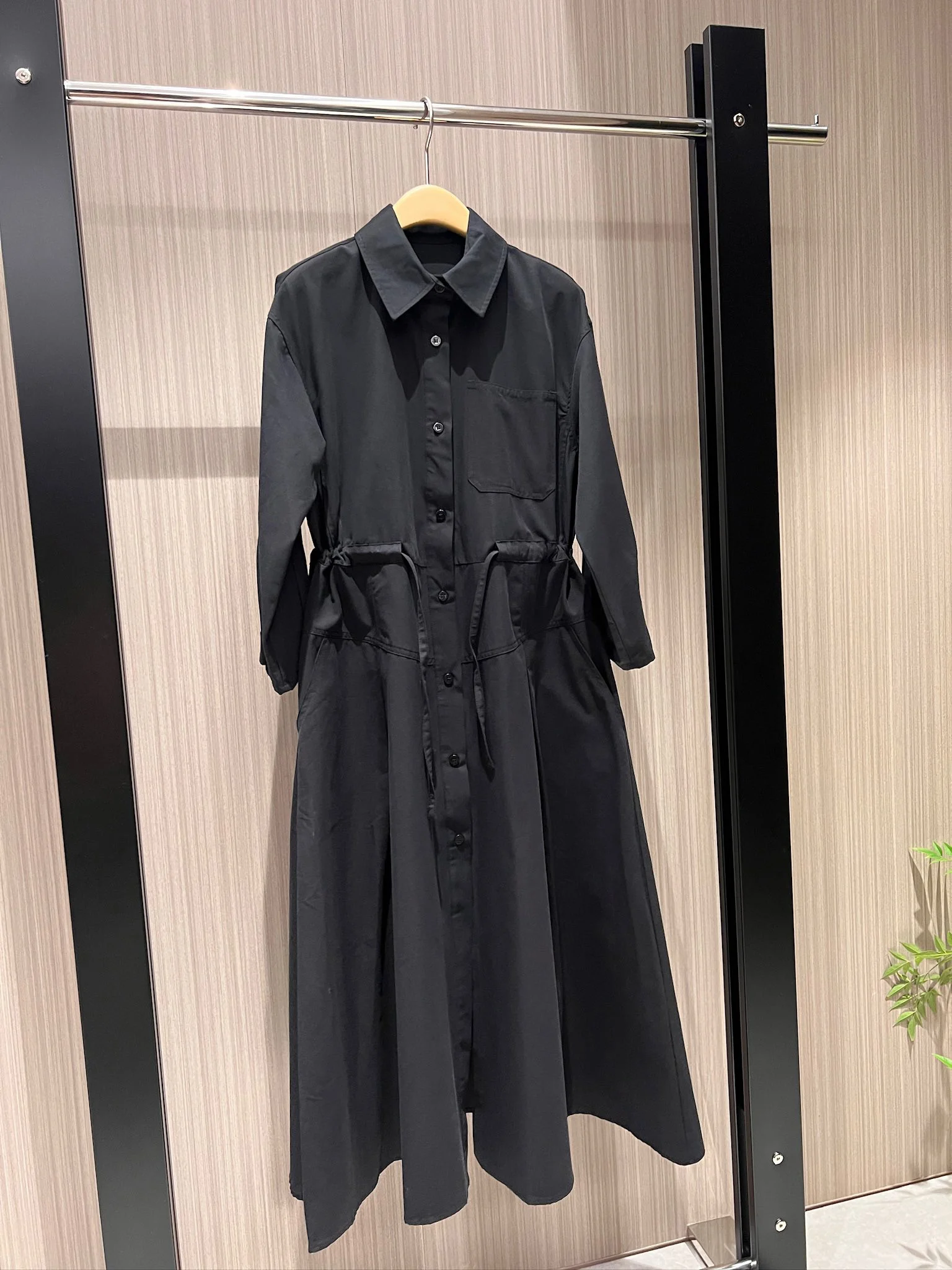 Женская одежда 2024 платье-рубашка на шнурке весна-лето новинка 0811