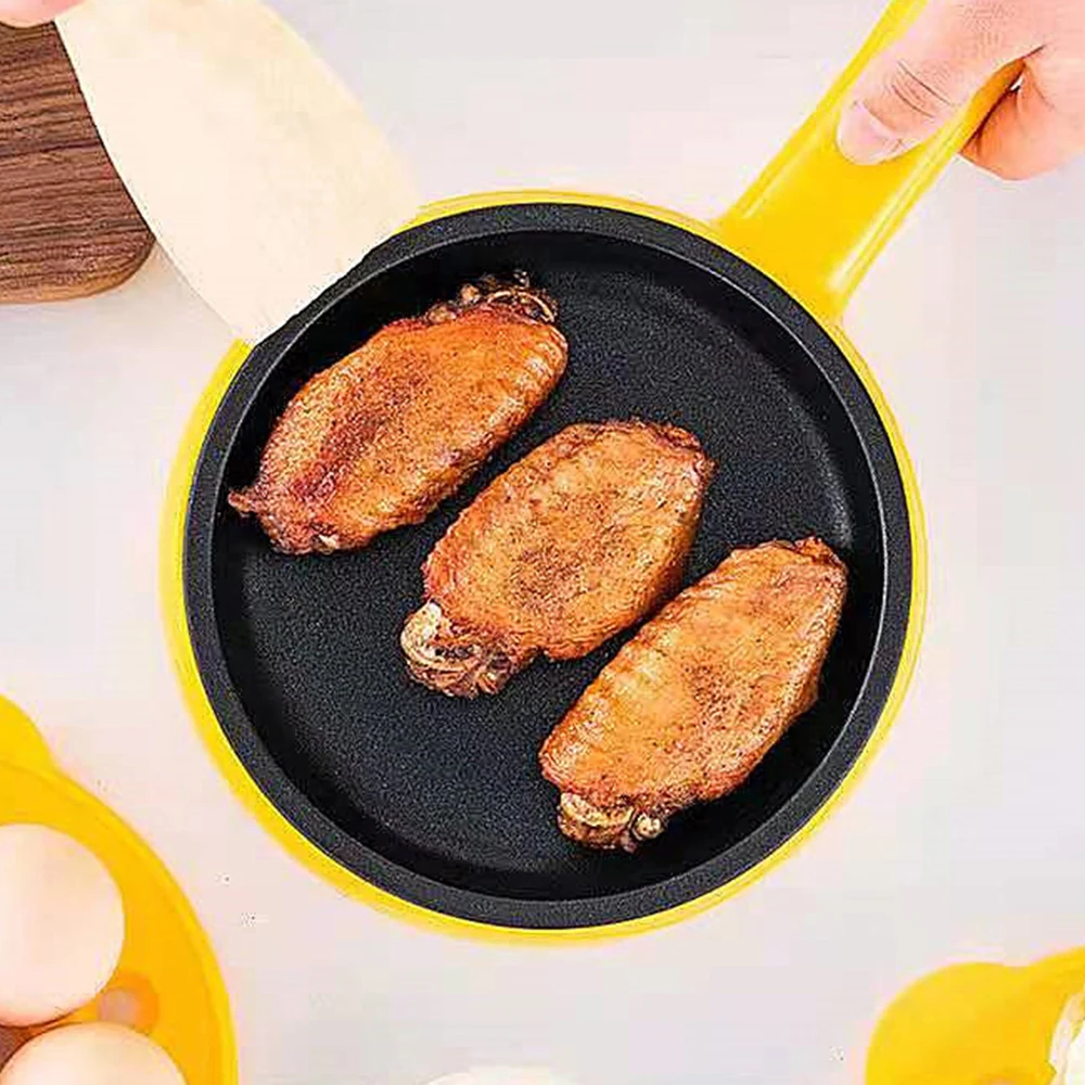 

Артефакт для завтрака, автоматическое отключение, омлет, вареное яйцо, пароварка, Электрический омлет, горшок, двухслойная Мини электрическая сковорода