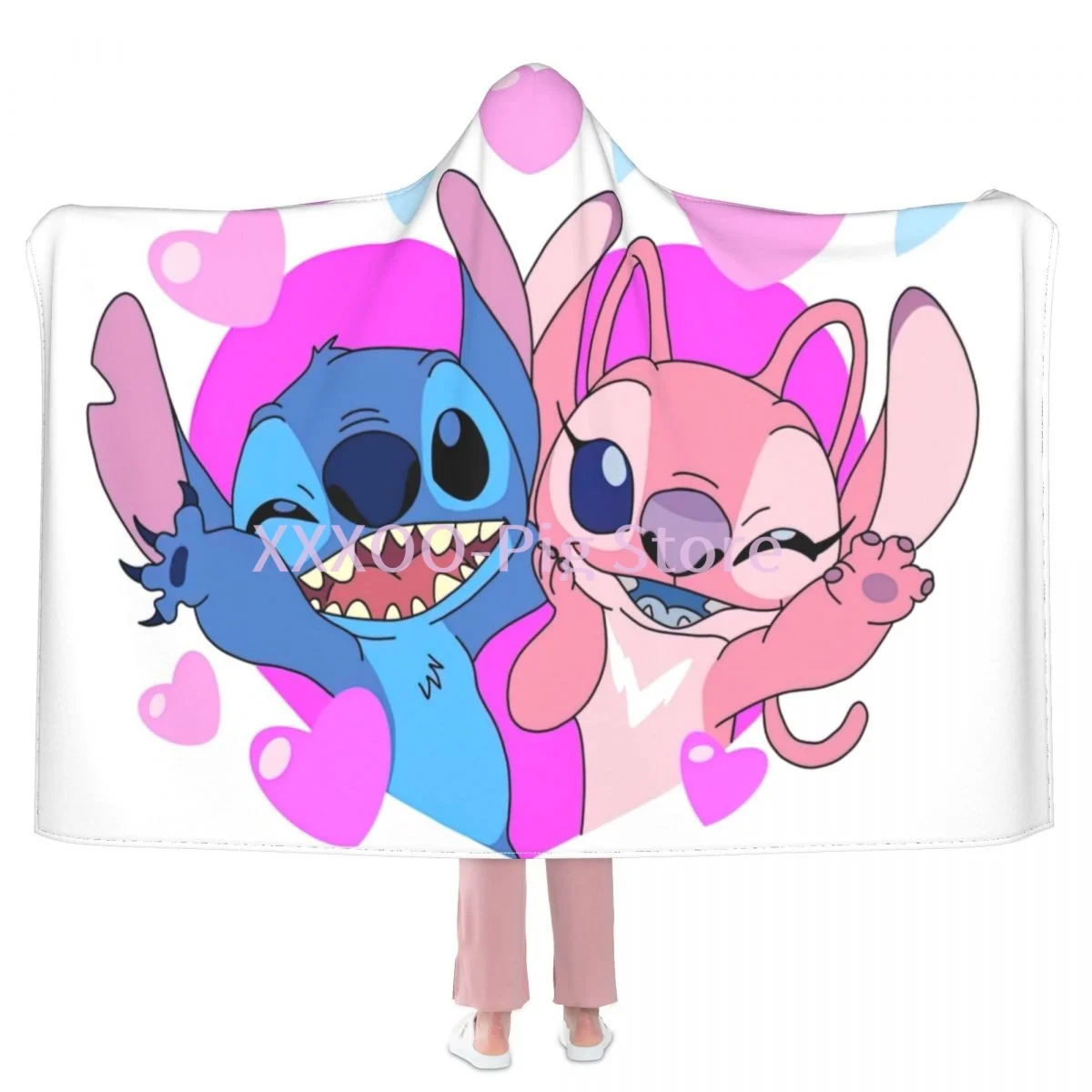 

Cartoon Stitch Blanket Fashion Cartoon monster Flannel Fluffy Fleece Throw blanket Children and adult Gift Sofa Travel Camping
