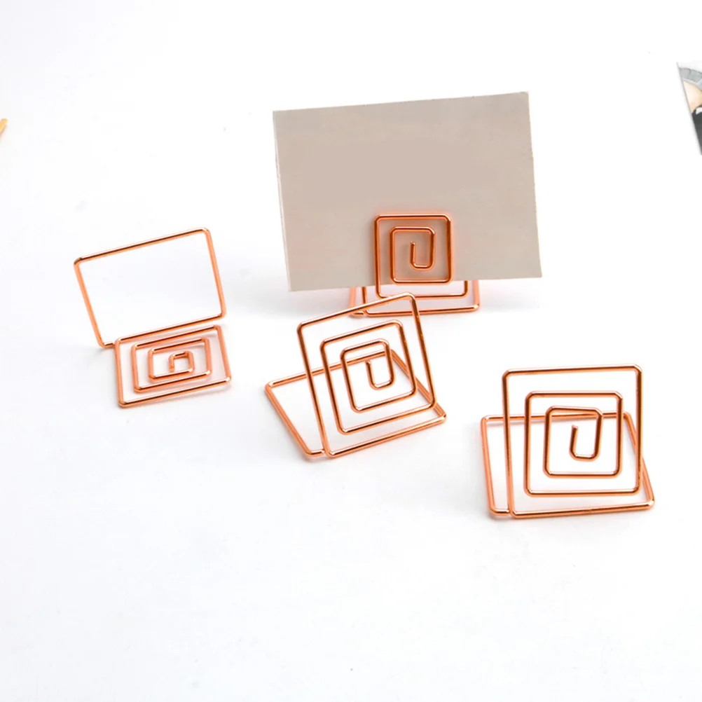10 шт. квадратный держатель для фотографий металлические держатели бумаги зажимы