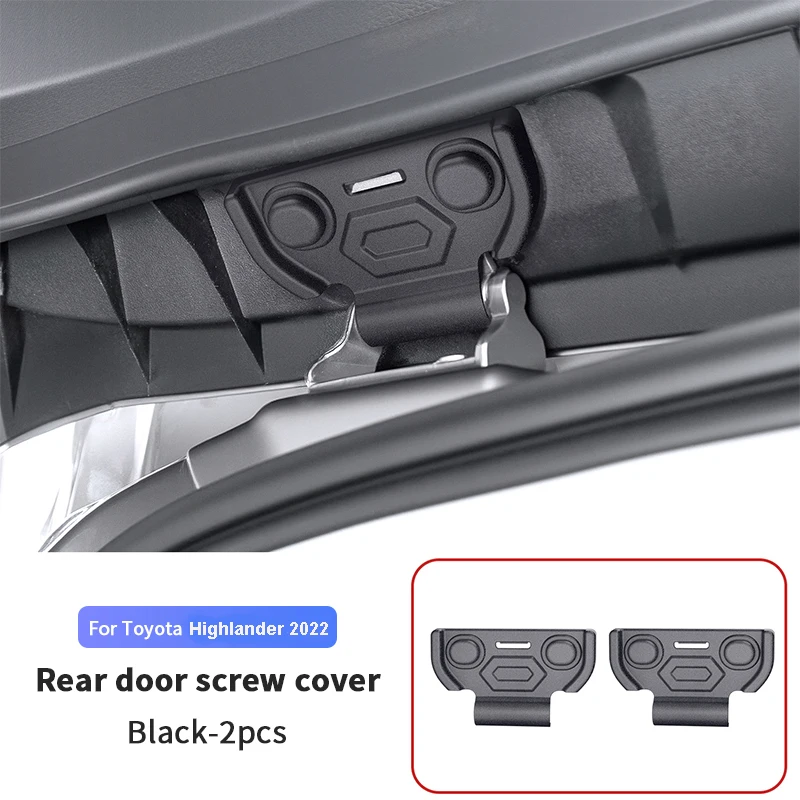 

Крышка с винтовым креплением для задней двери из АБС-пластика подходит для Toyota Highlander Crown Kluger 2022 Защитные чехлы для задней двери аксессуар для стайлинга