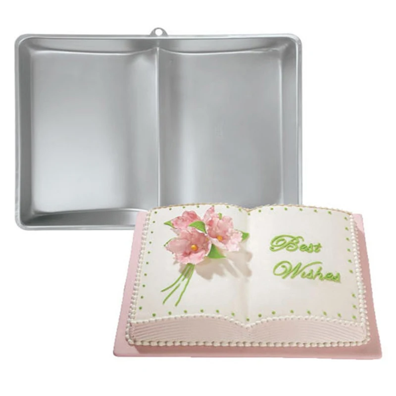 

Book Shaped Cake Baking Pan Molds form 3D For Chocolate Mousse Decorating Tray