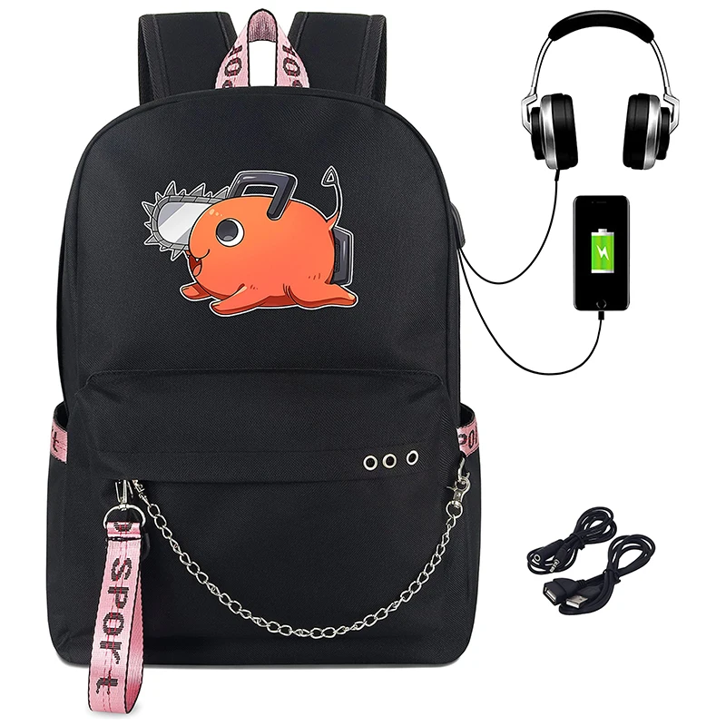 Рюкзак мужской с USB-портом для зарядки и цепной пилой