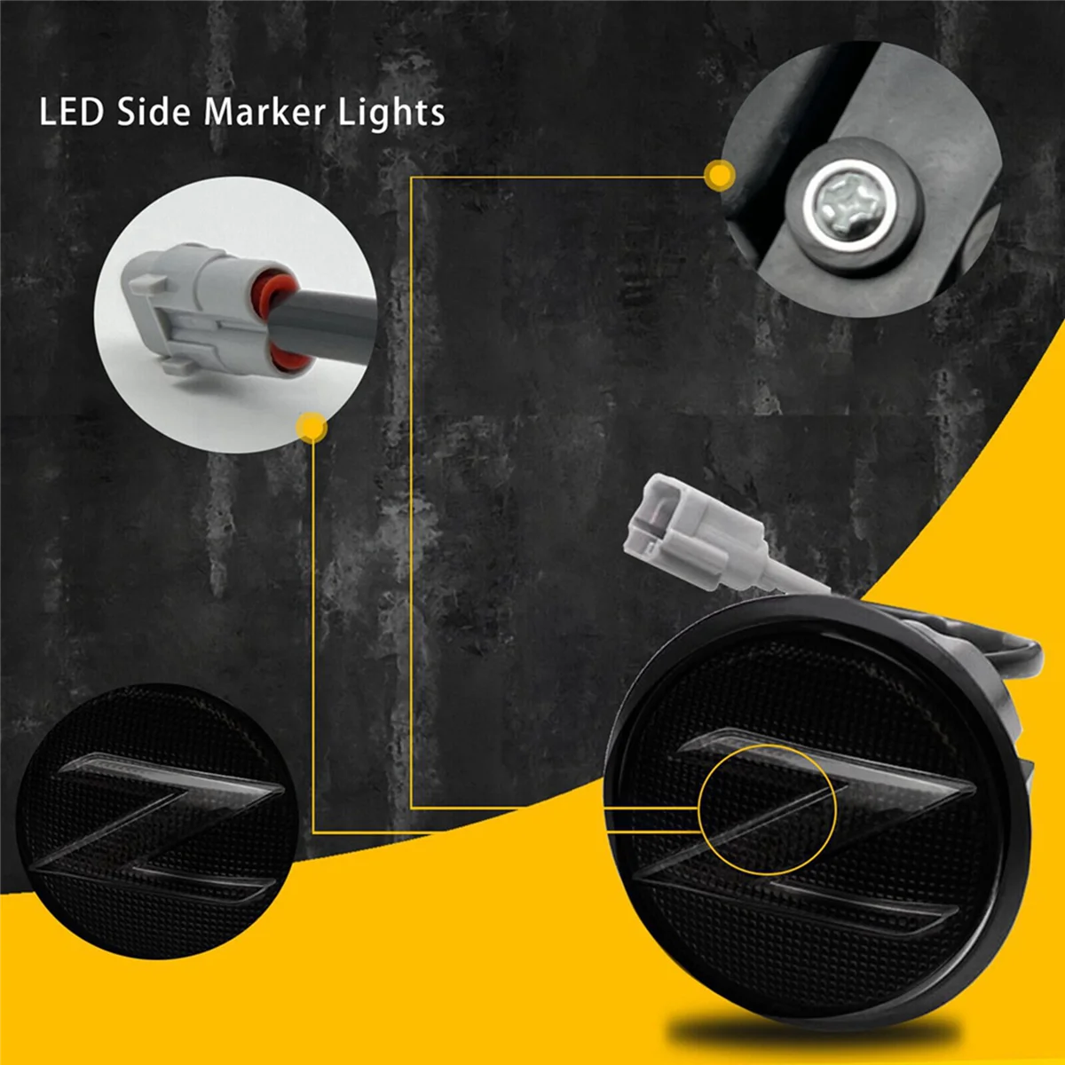 Автомобильные светодиодные боковые габаритные указатели поворота для Nissan 350Z Z33