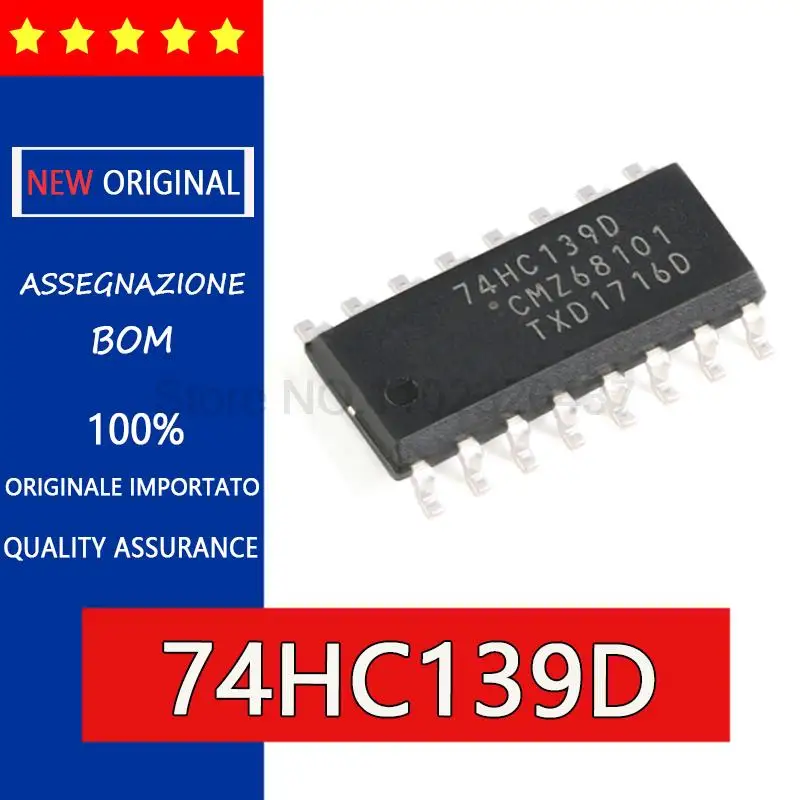 5 шт., новый и оригинальный декодер/мультиплексор SOP16, 2-4 линии