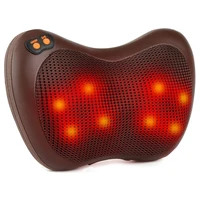 relaxation massage pillow electric shoulder back head massage heating kneading infrared therapy pillow shiatsu neck massager