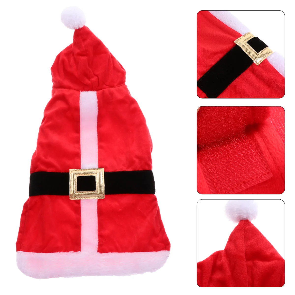 

Pet Christmas Dog Santa Costume Cat Sweater Claus Clothes Outfit Coat Holiday Hoodieapparelcosplay Dress Puppy Fleece Jumper
