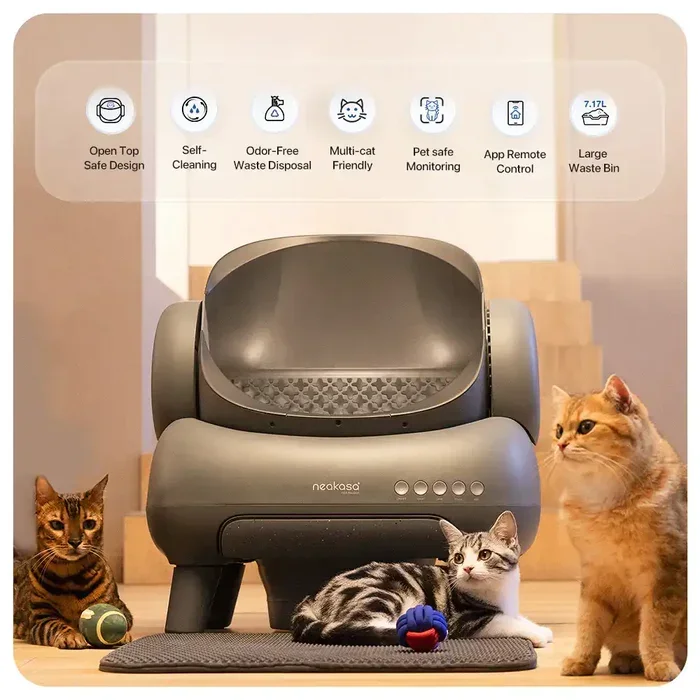 Neakasa большая автоматическая кошачья коробка самоочищающийся умный туалет для