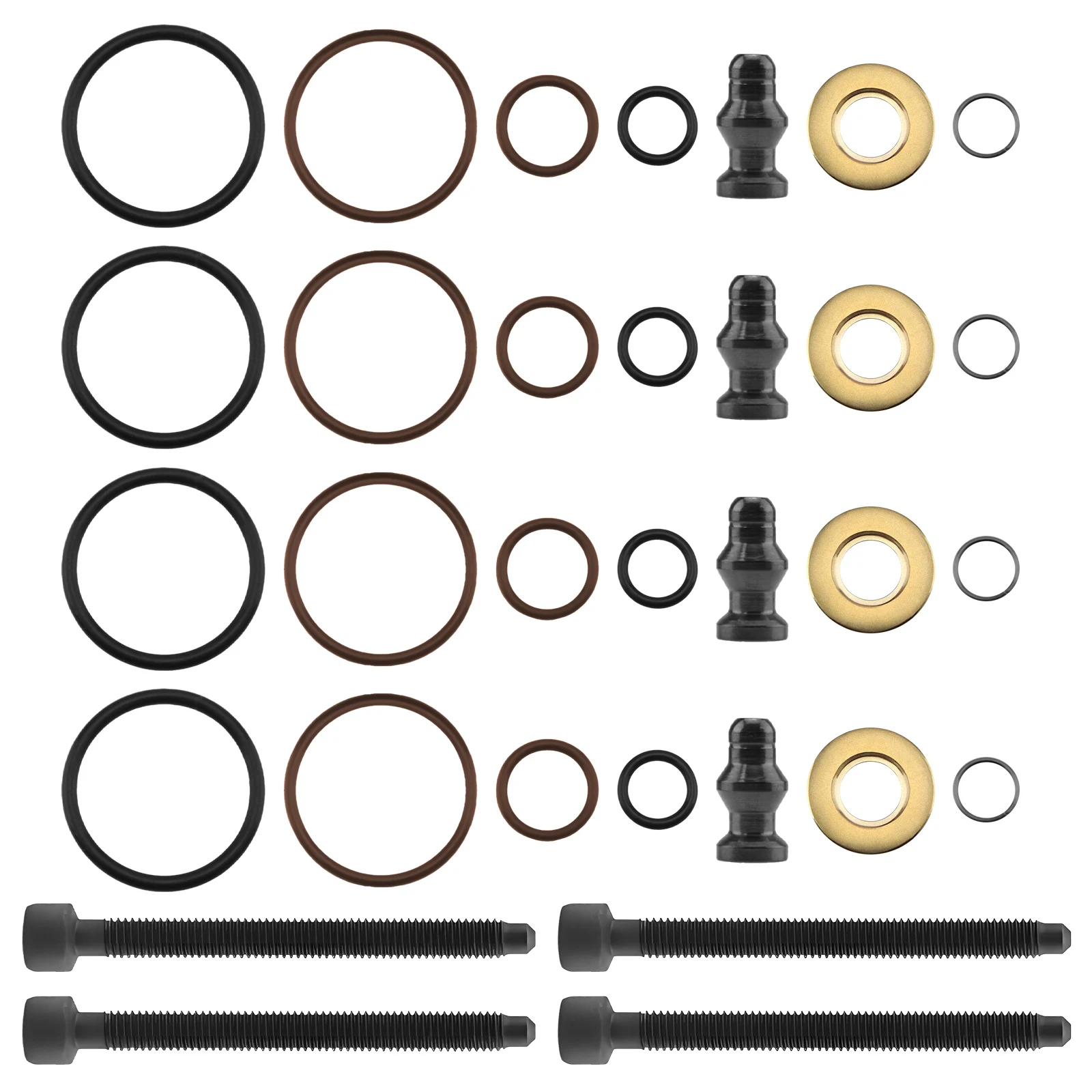 

Для Ford VW Audi Seat Skoda 1.4/1.9/2.0 TDI комплект уплотнений топливной форсунки 4 компл. 1417010997 038103385 Шпильки болта форсунки Винты